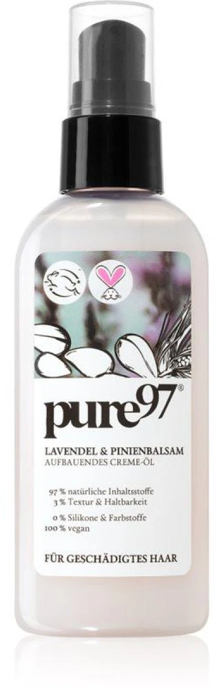 „Pure97“ levandų ir pušies riešutų plaukų kreminė priemonė nuo karščio, 100 ml