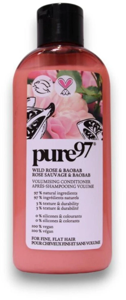 Pure97 Rose & Baobab Hair Šampūnas For Volume plaukų šampūnas, 200 ml