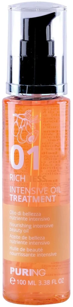 PURING 01 Richness Intensive Oil Treatment plaukų aliejus, 100 ml