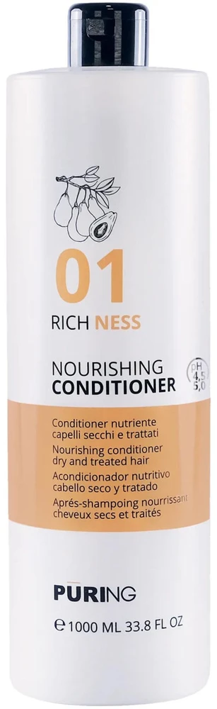 PURING 01 Richness maitininantis Conditioner plaukų kondicionierius, 1000 ml