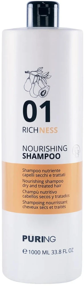 PURING 01 Richness maitininantis Šampūnas maitinamasis šampūnas, 1000 ml