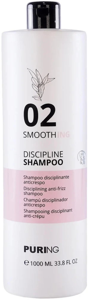 PURING 02 Smoothing Discipline Šampūnas plaukų šampūnas, 1000 ml