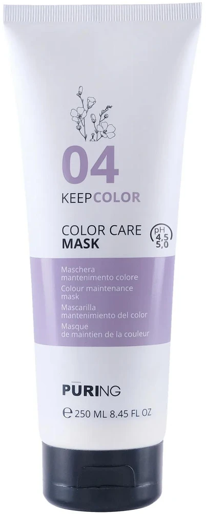 PURING 04 KeepColor Color Care plaukų kaukė, 250 ml