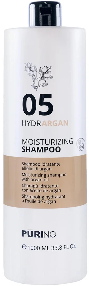 PURING 05 Hydrargan Moisturizing Šampūnas šampūnas, 1000 ml