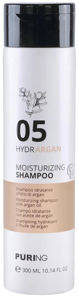 PURING 05 Hydrargan Moisturizing Šampūnas šampūnas, 300 ml