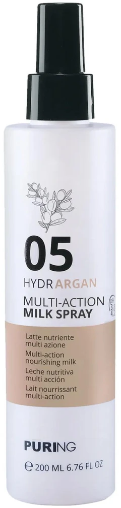 PURING 05 Hydrargan Multi-Action Milk Purškiklis plaukų purškiklis, 200 ml