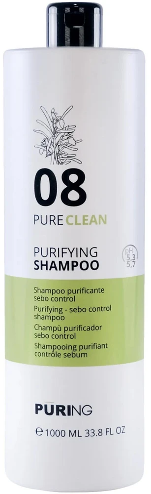 PURING 08 PureClean Purifying Šampūnas valomasis šampūnas, 1000 ml