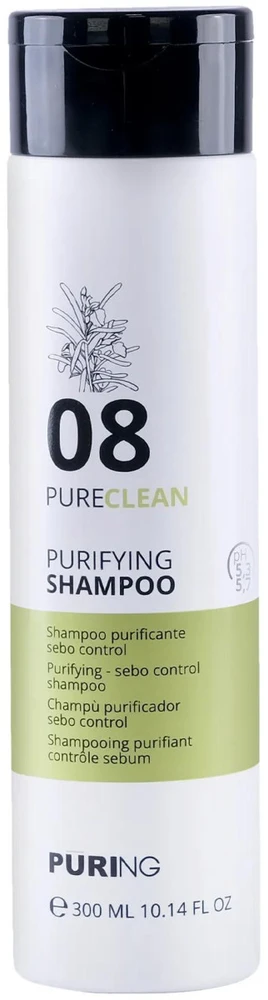 PURING 08 PureClean Purifying Šampūnas valomasis šampūnas, 300 ml