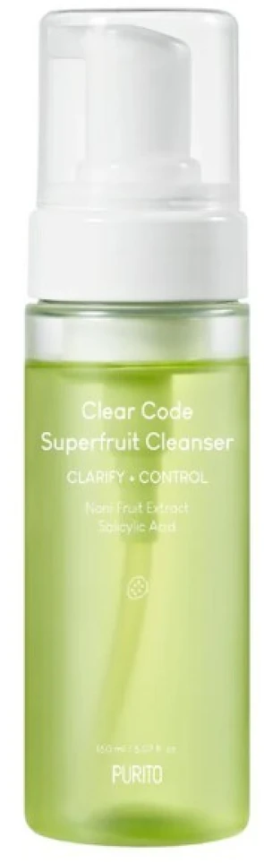 None Purito Clear Code Superfruit Valiklis veido prausiklis riebiai/mišriai odai, 150 ml