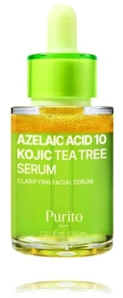 Purito Azelaic Acid 10 Kojic Tea Tree Serum veido serumas, 30 ml