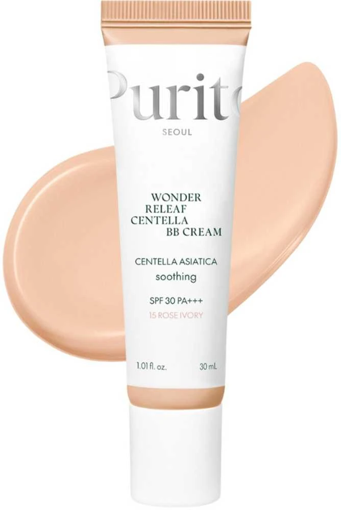 Purito Seoul Wonder Releaf Centella BB Kreminis SPF 30 PA+++ raminantis BB kremas, atspalvis: 15 Rose Ivory, 30 ml