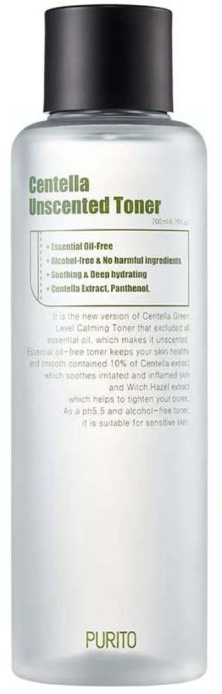 Purito Seoul Wonder Releaf Centella Raminamasis Tonikas Be Kvapiųjų Medžiagų, 200 ml