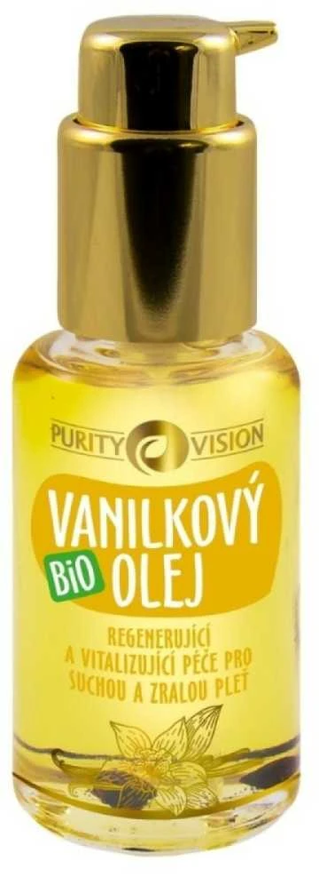 „Purity Vision Bio“ vanilės aliejus sausai ir brandžiai odai, 45 ml
