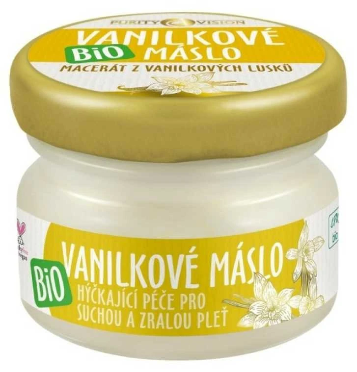 Purity Vision „Purety Vision“ ekologiškas vanilės sviestas sausai ir brandžiai odai, 20 ml