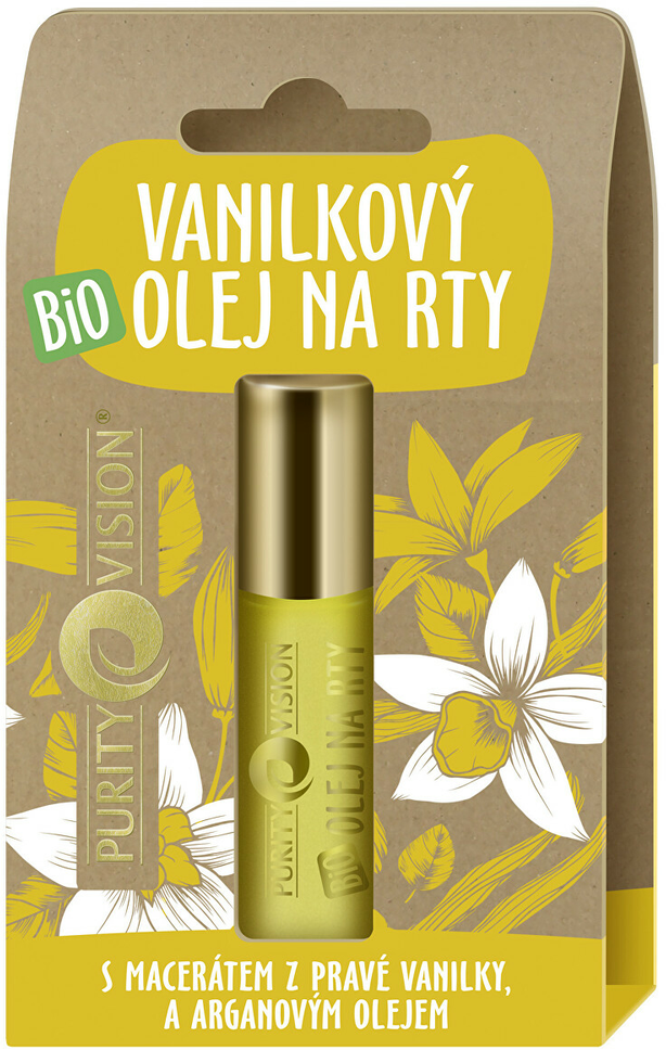 Purity Vision „Pure Vision“ ekologiškas vanilės lūpų aliejus, 10 ml