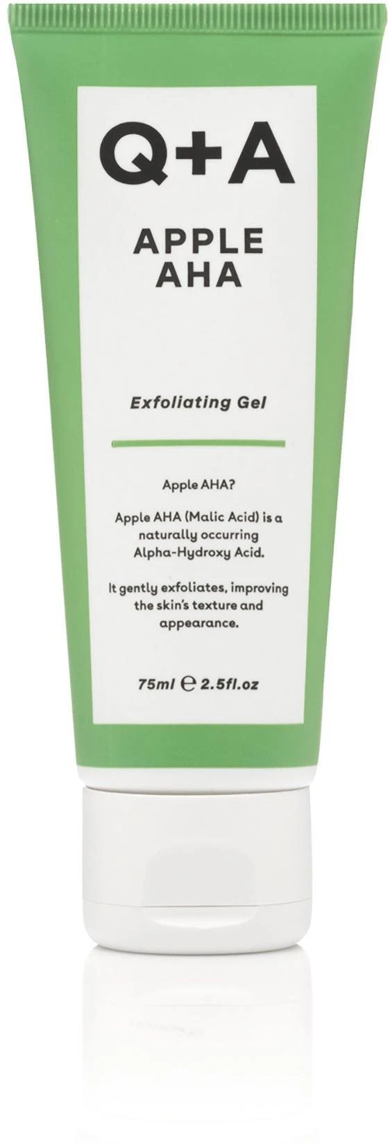 Q+A Apple AHA Exfoliating Gel Gelinis veido šveitiklis, 75 ml