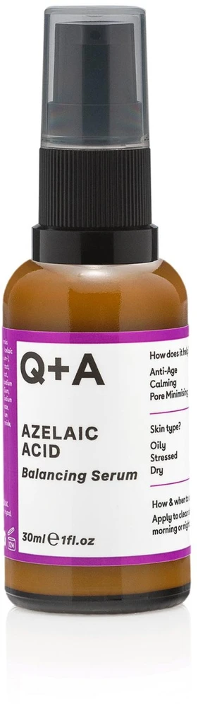 Q+A Azelaic Acid Balancing Serum Odą balansuojantis veido serumas, 30 ml