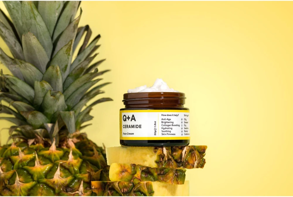 Q+A Ceramide Barrier Defence Face Kreminis Veido kremas su keramidais, 50g