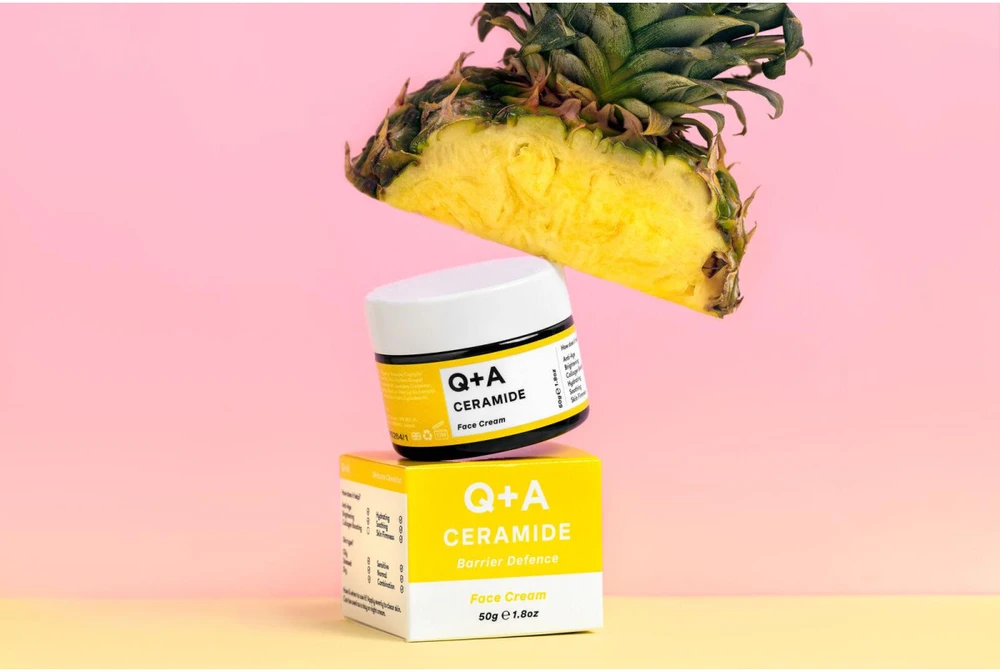 Q+A Ceramide Barrier Defence Face Kreminis Veido kremas su keramidais, 50g
