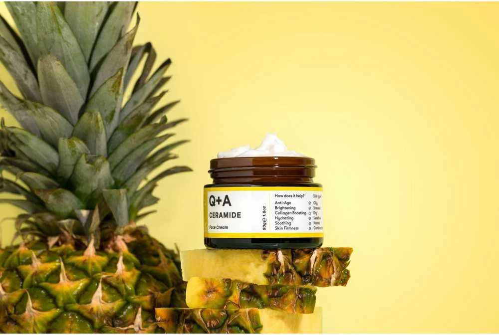 Q+A Ceramide Barrier Defence Face Kreminis Veido kremas su keramidais, 50g