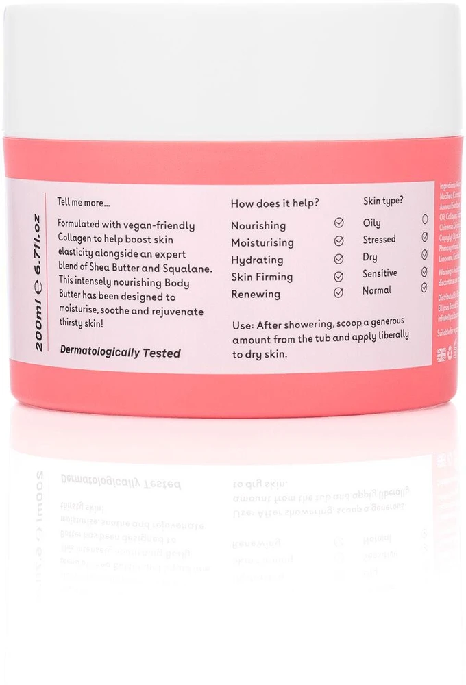 Q+A Collagen Body Butter kūno sviestas su kolagenu, 200 ml