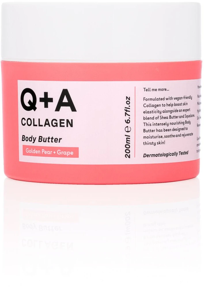 Q+A Collagen Body Butter kūno sviestas su kolagenu, 200 ml