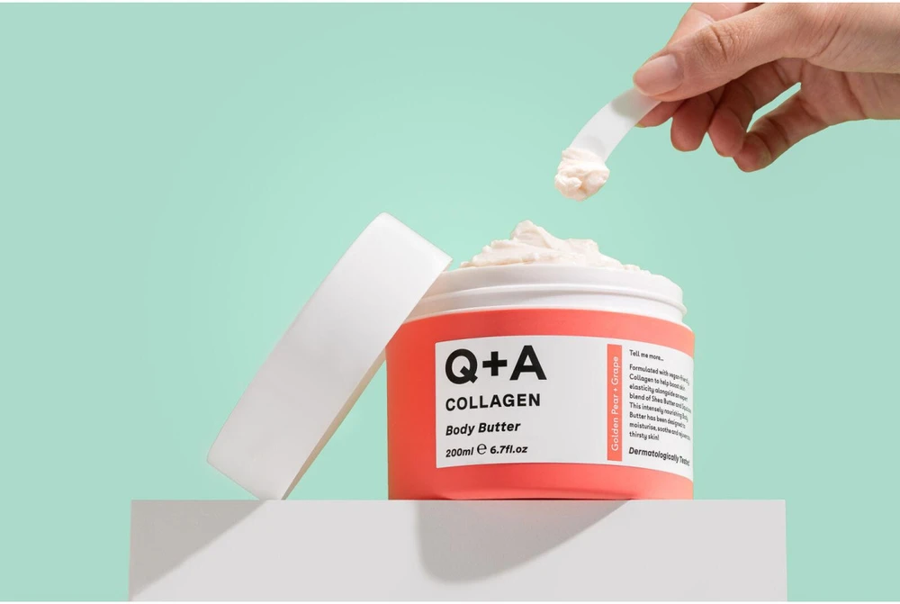 Q+A Collagen Body Butter kūno sviestas su kolagenu, 200 ml