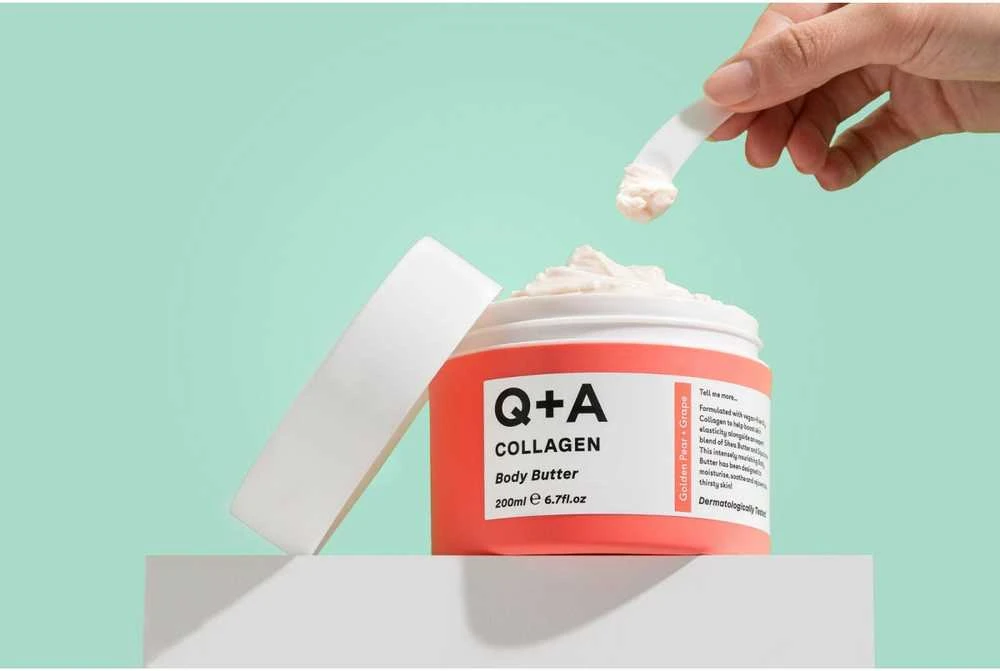 Q+A Collagen Body Butter kūno sviestas su kolagenu, 200 ml