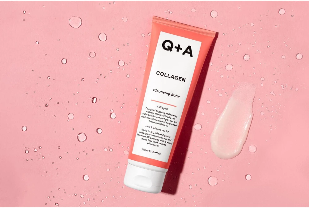Q+A Collagen Cleansing Balm valomasis veido balzamas, 125 ml