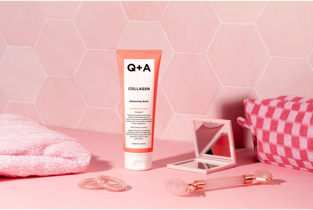 Q+A Collagen Cleansing Balm valomasis veido balzamas, 125 ml