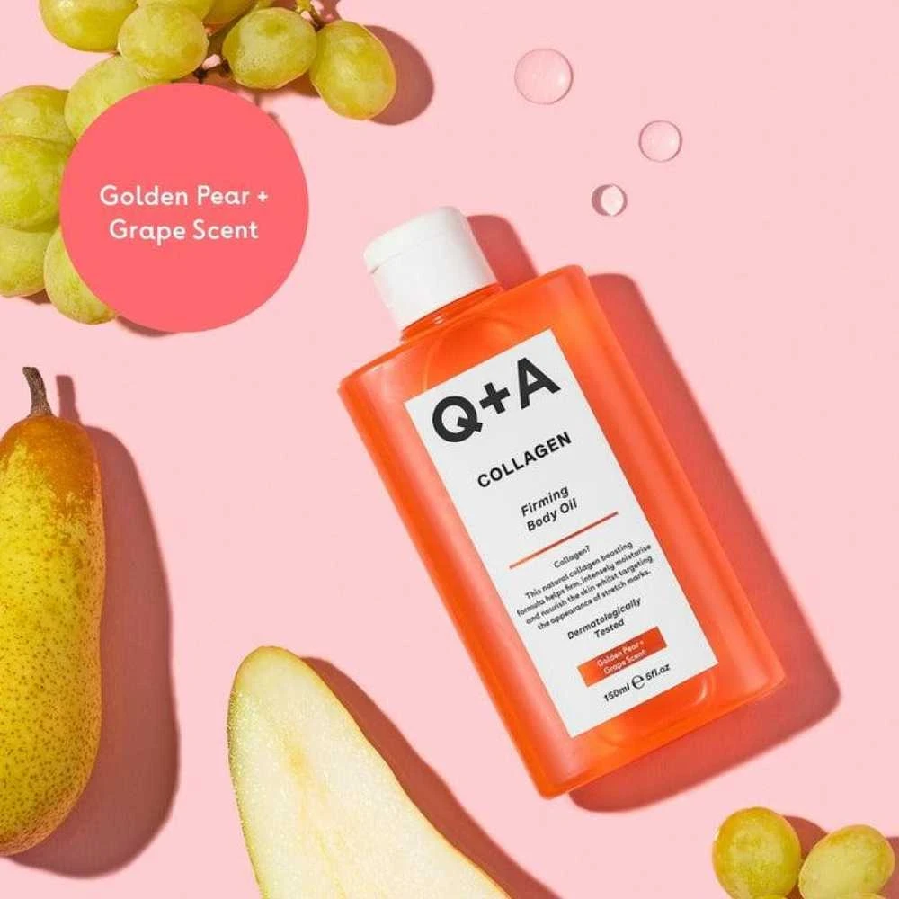 Q+A Collagen Firming Body Oil stangrinamasis kūno aliejus, 150 ml