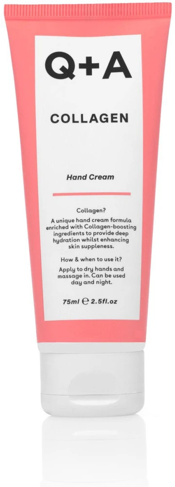 Q+A Collagen Hand Kreminis rankų kremas su kolagenu, 75 ml