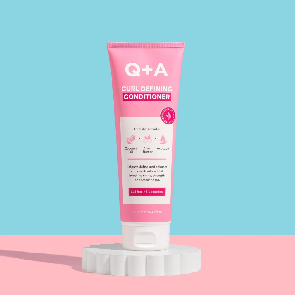 Q+A Curl Defining Conditioner kondicionierius garbanotiems plaukams, 250 ml