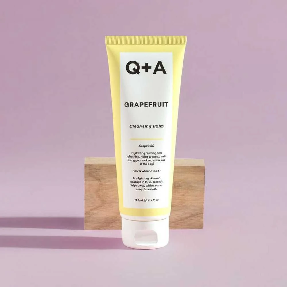 Q+A Grapefruit Cleansing Balm Valomasis veido balzamas, 125 ml