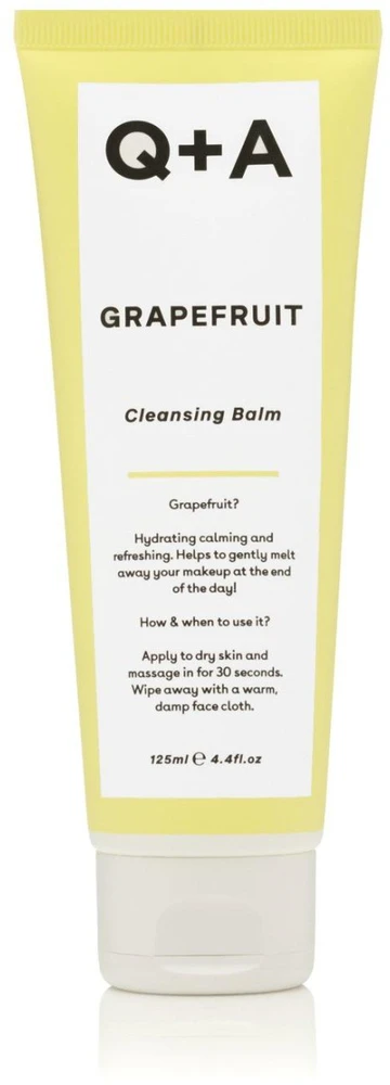 Q+A Grapefruit Cleansing Balm Valomasis veido balzamas, 125 ml