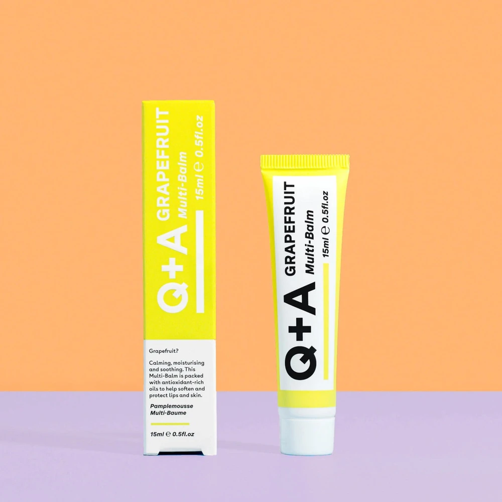Q+A Grapefruit Multi-Balm daugiafunkcis odos priežiūros balzamas, 15 ml