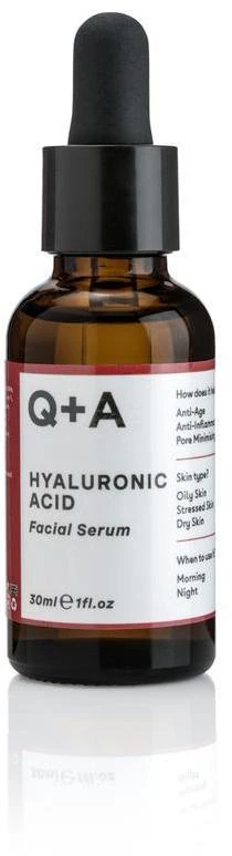 Q+A Hyaluronic Acid Facial Serum hialurono serumas, 30 ml