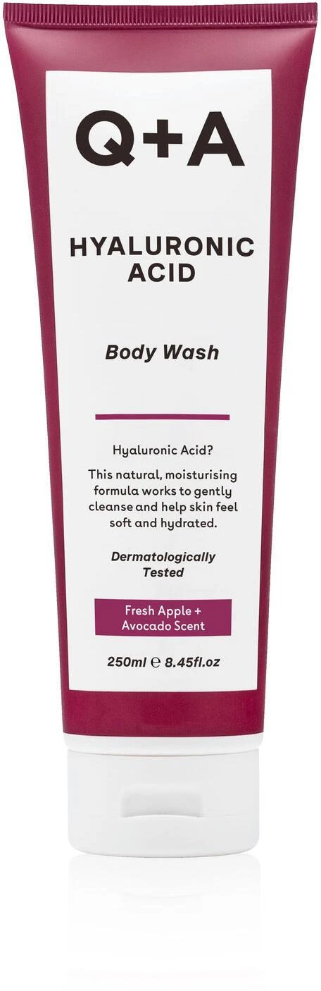 Q+A Hyaluronic Acid Kūno prausiklis Kūno prausiklis su hialurono rūgštimi, 250 ml