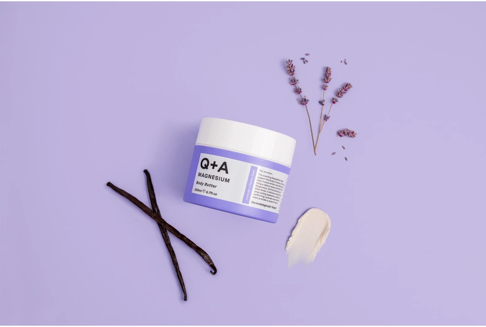 Q+A Magnesium Body Butter kūno sviestas su magniu, 200 ml