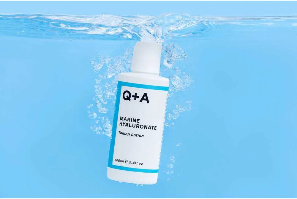Q+A Marine Hyaluronate Toning Lotion Drėkinamasis veido tonikas, 100 ml