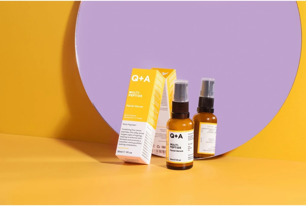 Q+A Multi-Peptide Facial Serum veido serumas su peptidais, 30 ml