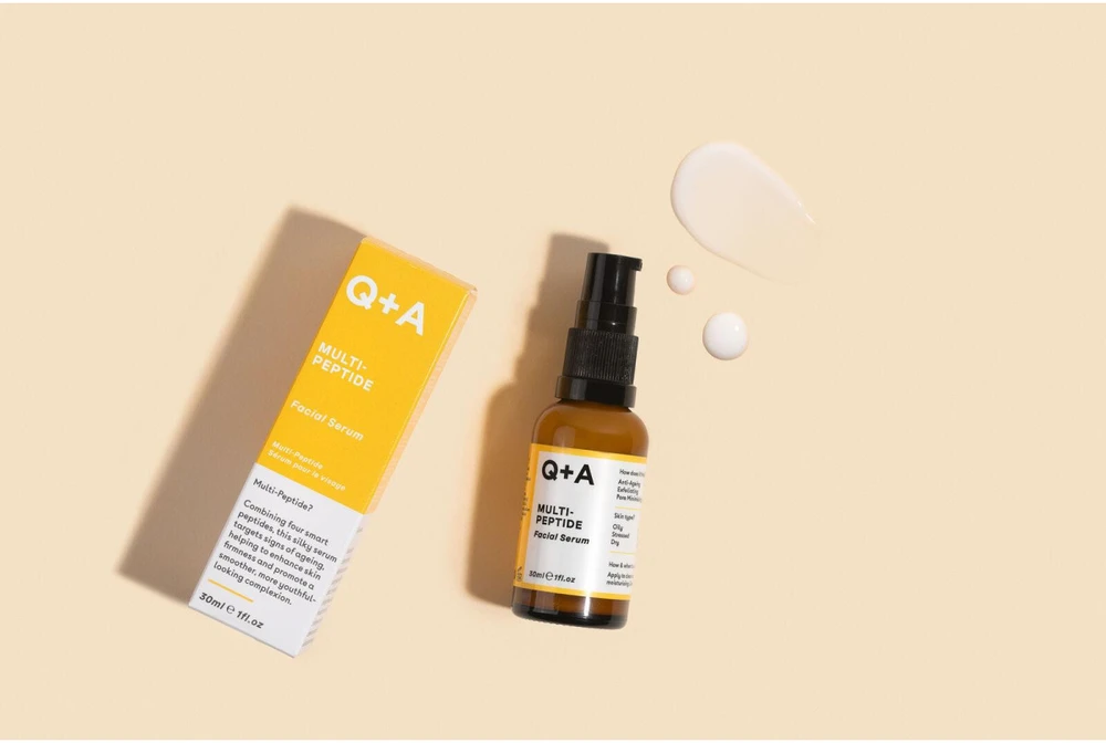 Q+A Multi-Peptide Facial Serum veido serumas su peptidais, 30 ml