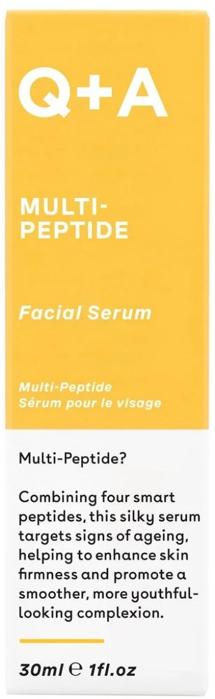 Q+A Multi-Peptide Facial Serum veido serumas su peptidais, 30 ml