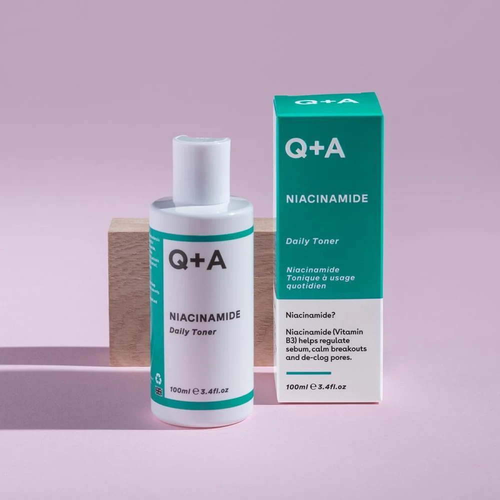 Q+A Niacinamide Daily Toneris Kasdienis veido tonikas, 100 ml