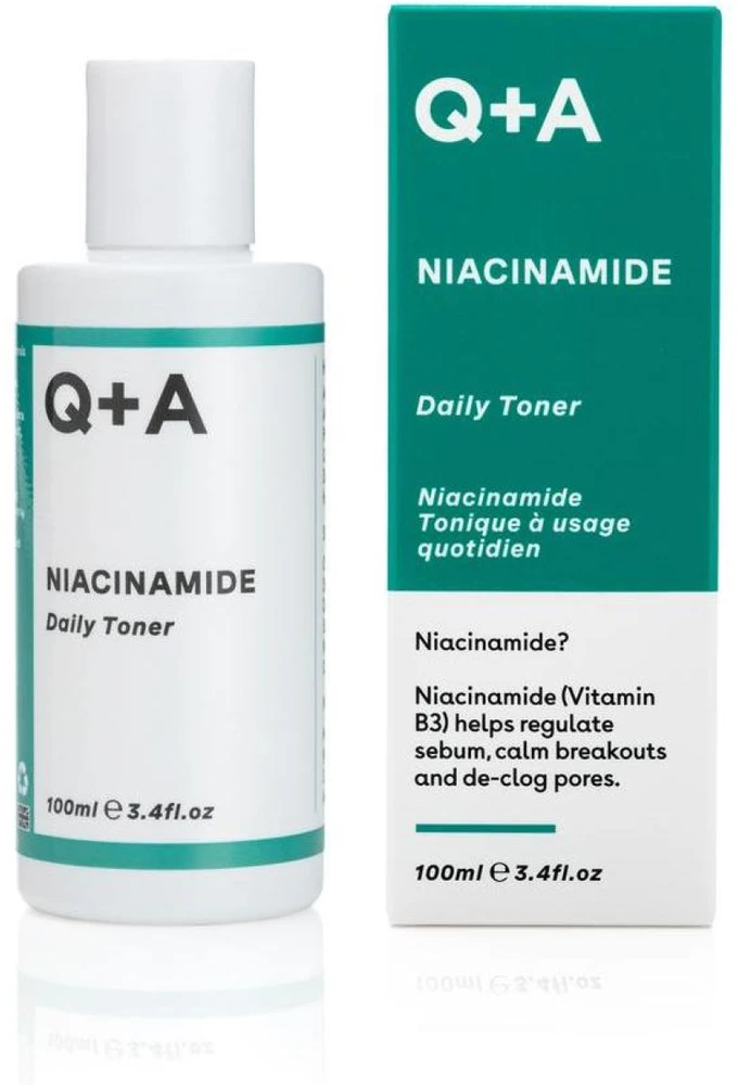 Q+A Niacinamide Daily Toneris Kasdienis veido tonikas, 100 ml