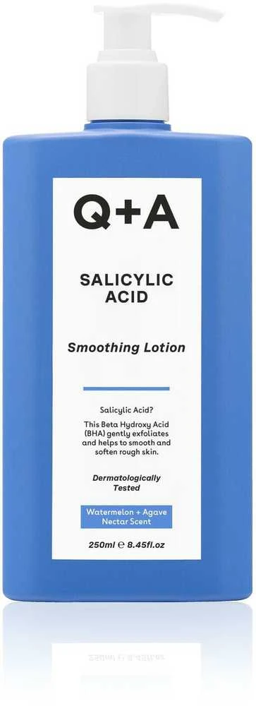 Q+A Salicylic Acid Smoothing Lotion odą glotninantis kūno losjonas su salicilo rūgštimi, 250 ml