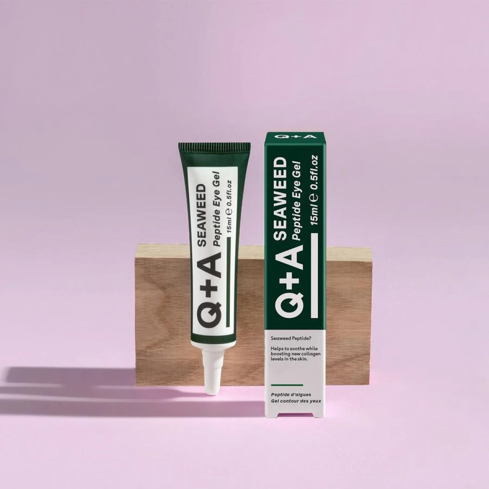 Q+A Seaweed Peptide Eye Gel Paakių gelis su peptidais, 15 ml