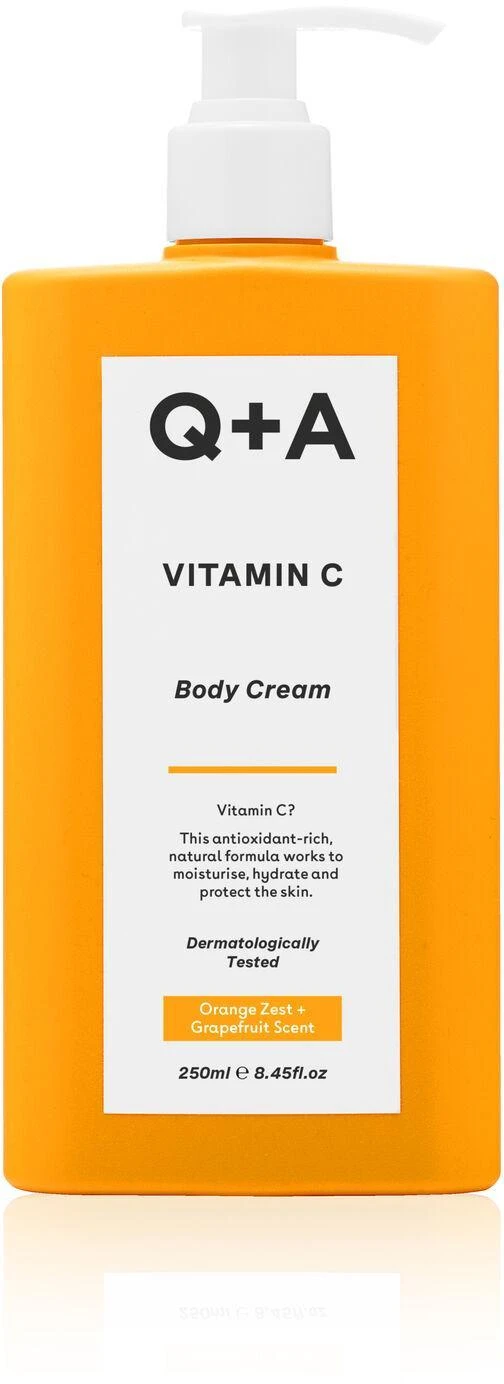 Q+A Vitamin C Body Kreminis kūno kremas su vitaminu C, 250 ml
