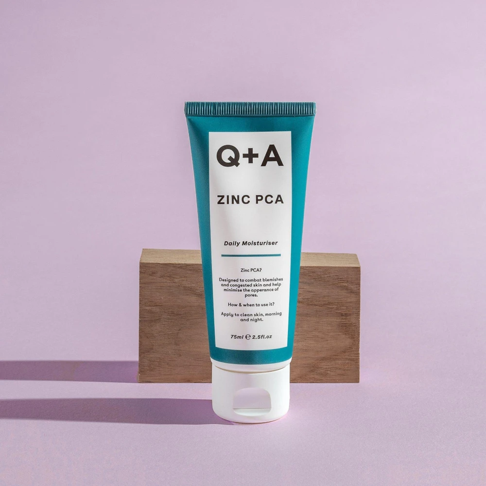Q+A Zinc PCA Daily Moisturizer Drėkinamasis veido kremas, 75 ml