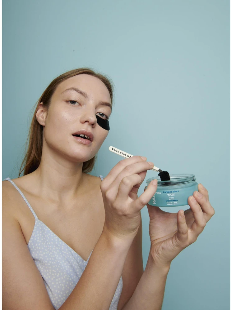 Rare Paris Carbone Glace Purifying Eye Patches, valomosios paakių kaukės, 30 vnt.